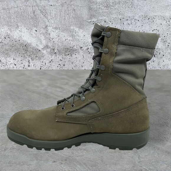 Belleville Combat Boots 650 Steel Toe Military Flight Green Gore-Tex Size 15R - Picture 2 of 16